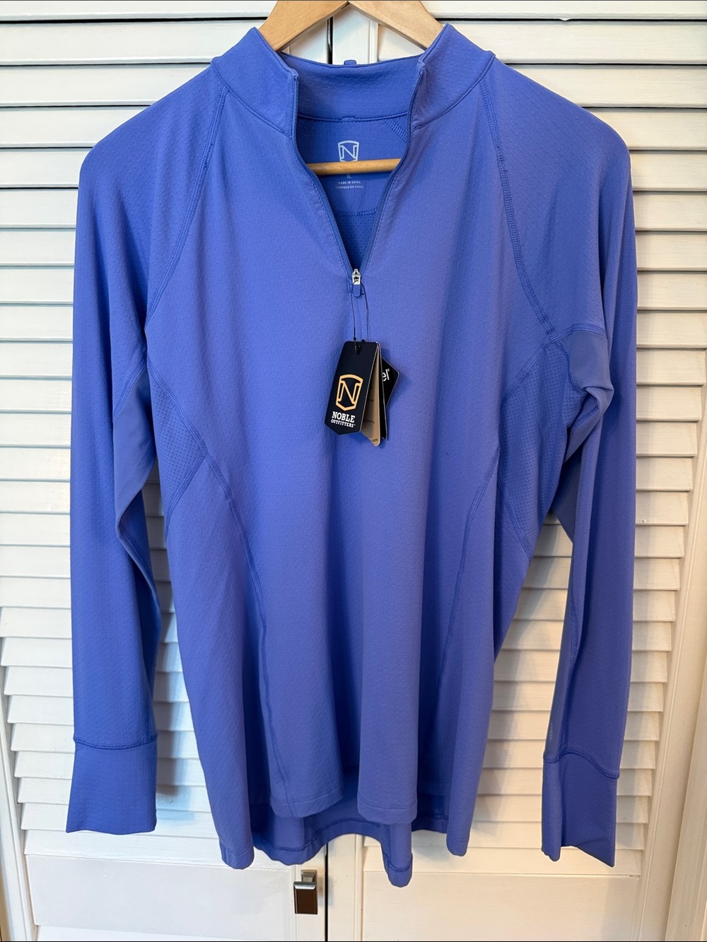 Women's Long Sleeve Quarter-Zip Performance Pullover - Periwinkle